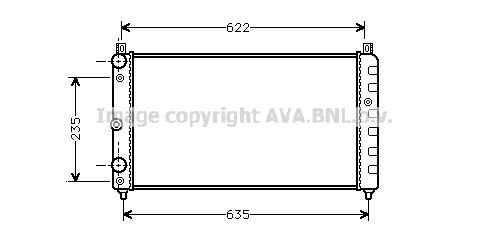 AVA QUALITY COOLING Radiaator,mootorijahutus SA2003